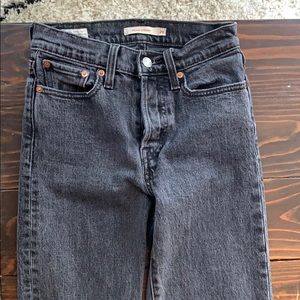 Black Levi straight leg jeans
